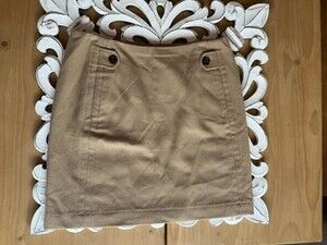 Banana Republic Tan Wool Mini Skirt Size 10